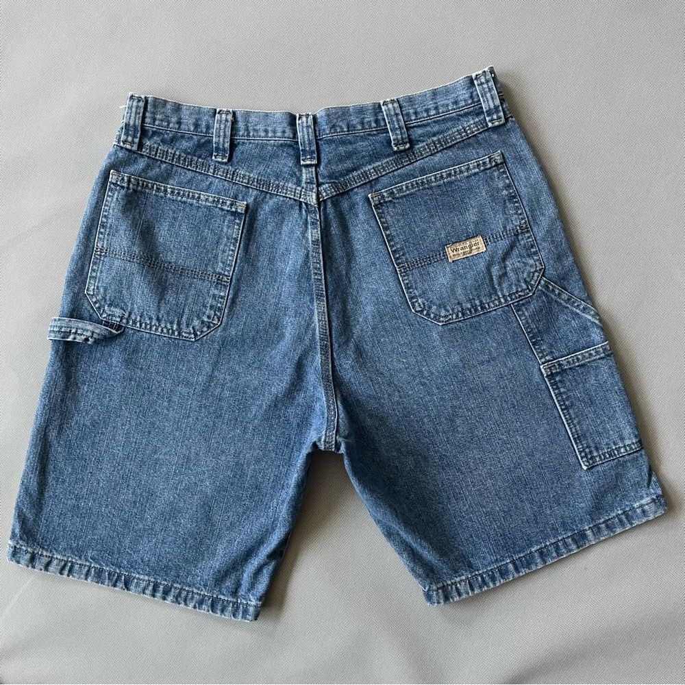 Vintage Wrangler Baggy Carpenter Denim Jean Shorts Jorts Men’s Size 36 Waist EUC - Picture 11 of 11